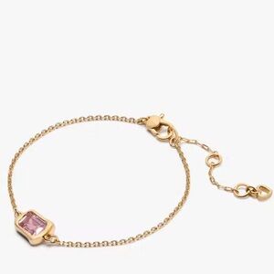 $78 - Kate Spade Molten Glass Solitaire Bracelet pink